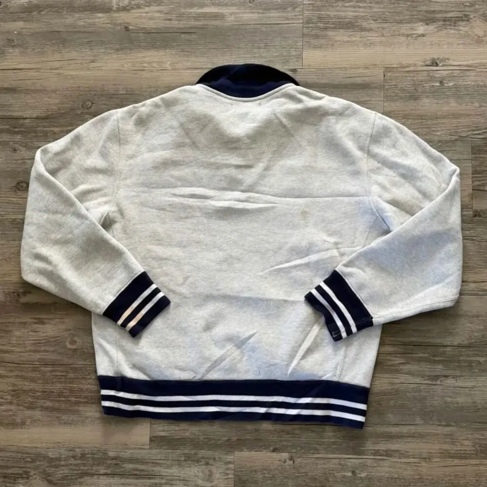 Vintage Polo Ralph Lauren PWING Stadium 1/4 Zip Sweater Size M